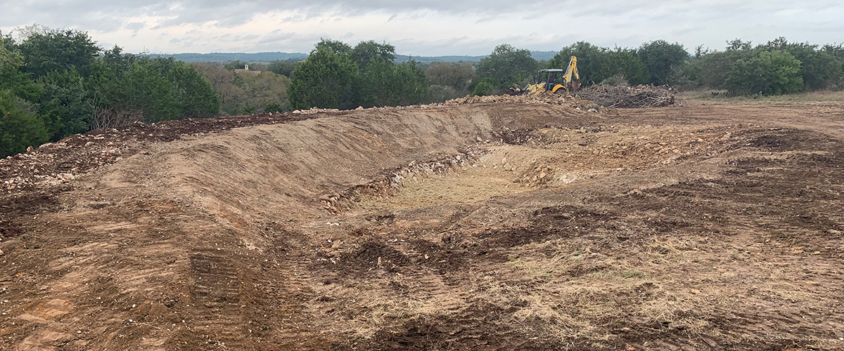 land clearing by Pedernales Excavating