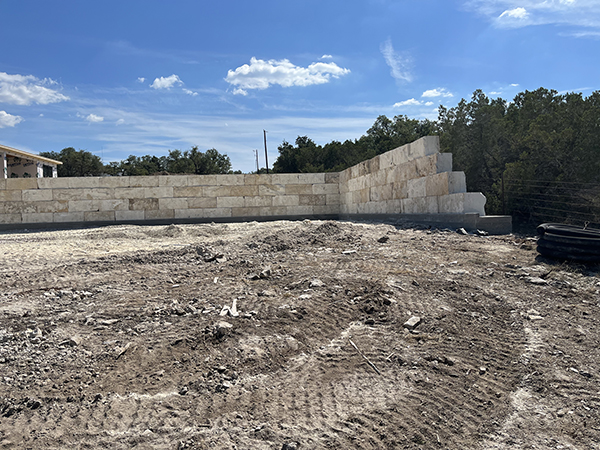 Retaining Walls by Pedernales Excavating