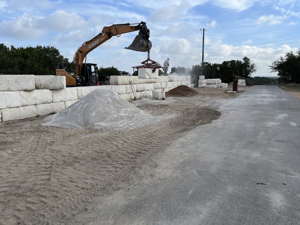 Retaining Walls and Concrete Blocks by Pedernales Excavating